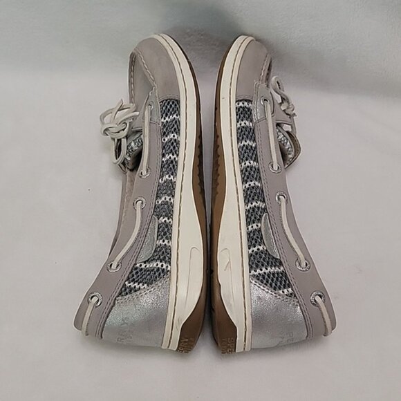 Sperry Top Siders Grey And Silver Flats Size 9 - Picture 8 of 10